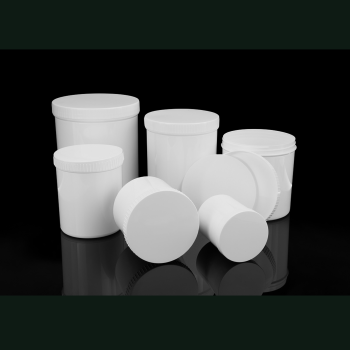 250 ml Kunststoff-Schraubdose PP weiß