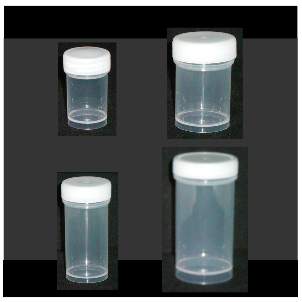 100x 35 ml Kunststoffschraubdose klar PP mit Schraubverschluss natur