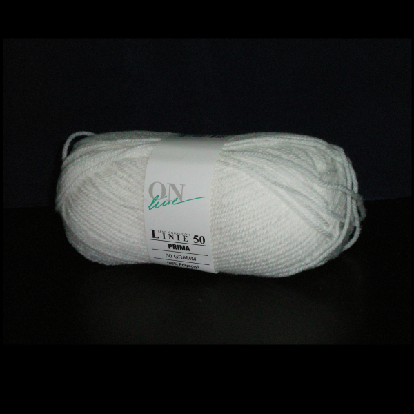 UV aktive Wolle 50g weiss